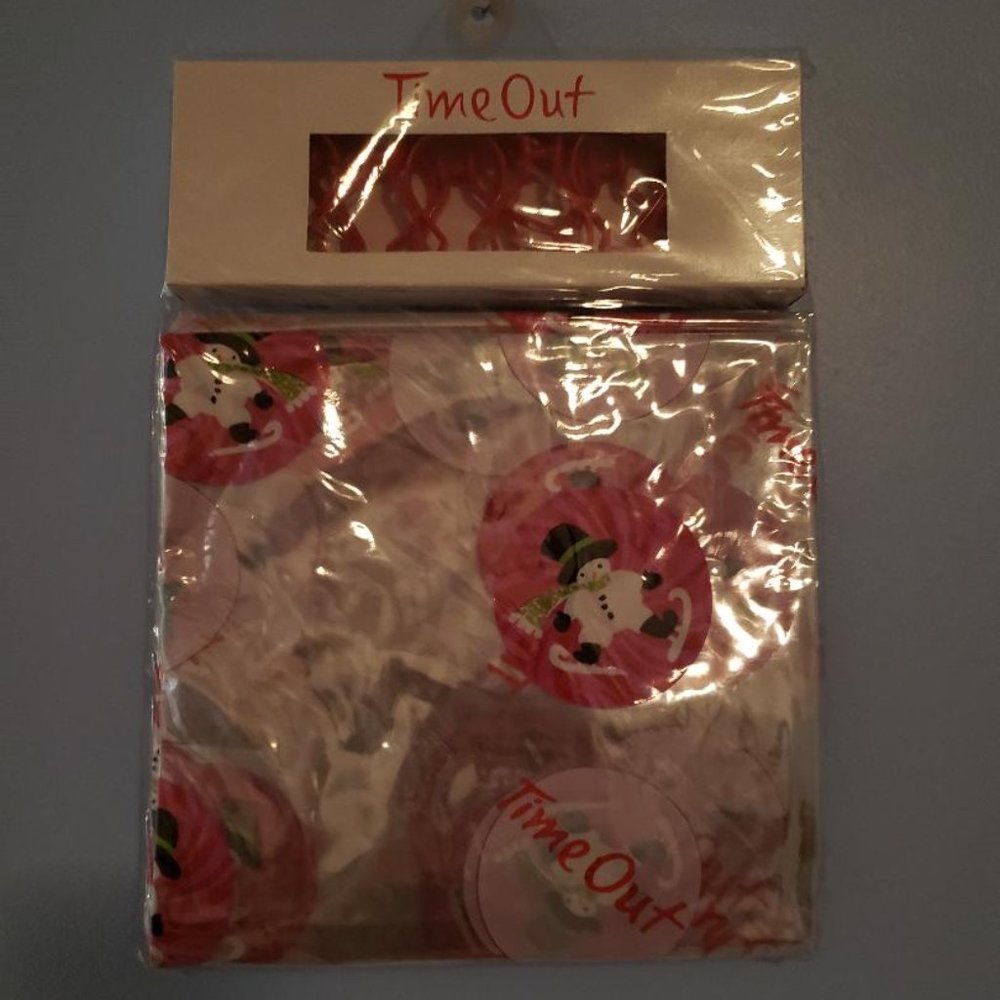 NWT Winter Shower Curtain and Rings